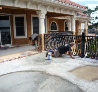 Prepping a concrete deck for a waterproofing system